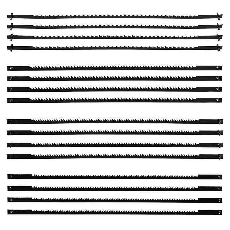 16 Pcs Scroll Saw Blades 10/15/18/24 Teeth 127 Mm Replacement Scroll