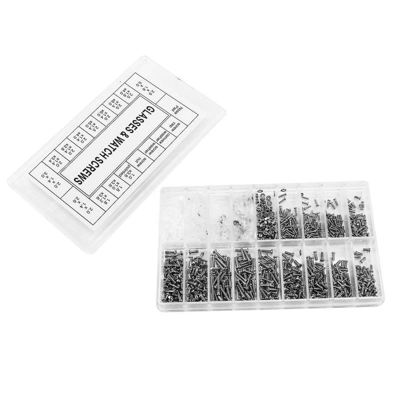 Sunglasses Repair Kit with Nose Pads Screws Screwdriver Tweezers