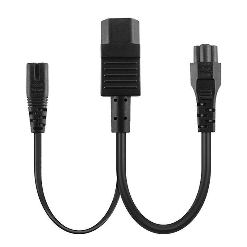 Y Type Splitter Power Cord ,iec320 C14 Plug 3-prong Male Power Cable