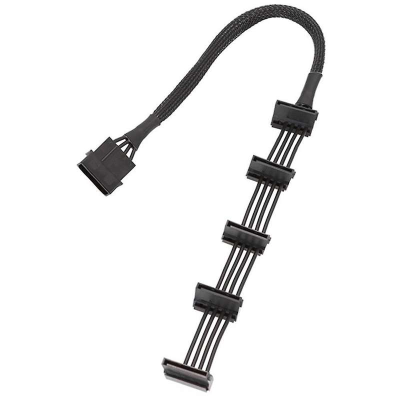 2pcs Sata Splitter 4-pin Ide 1 to 5 Sata Power Cable for Pc Server