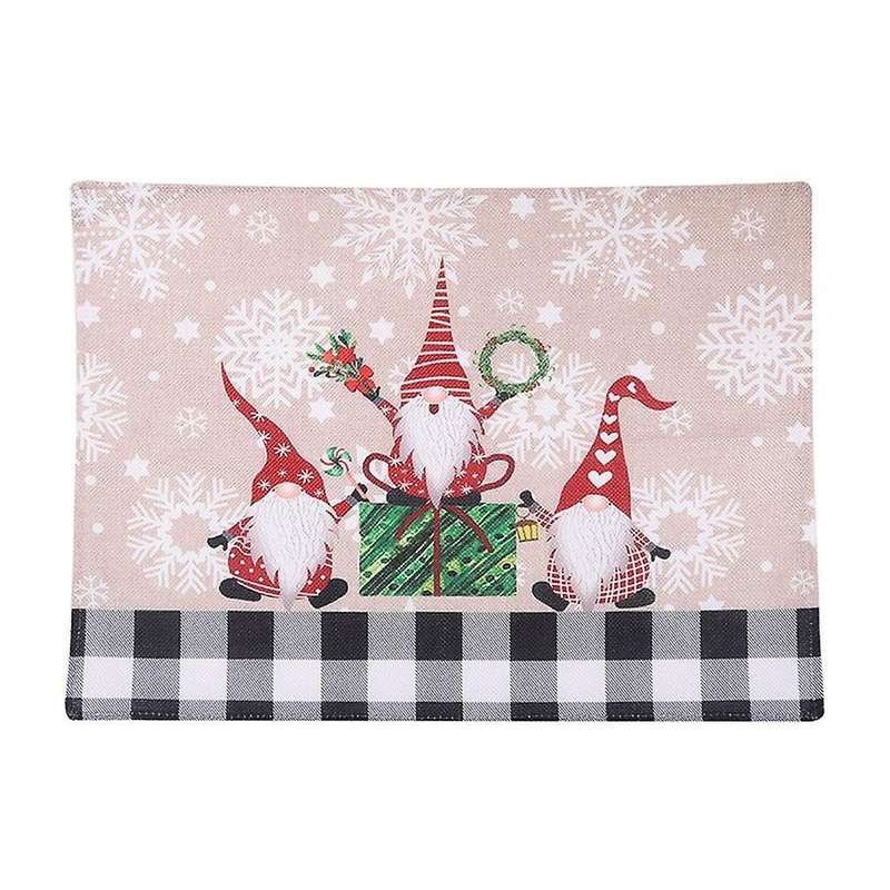 Christmas Decoration Creative Lovely Forest Man Dining Table Mat ,b