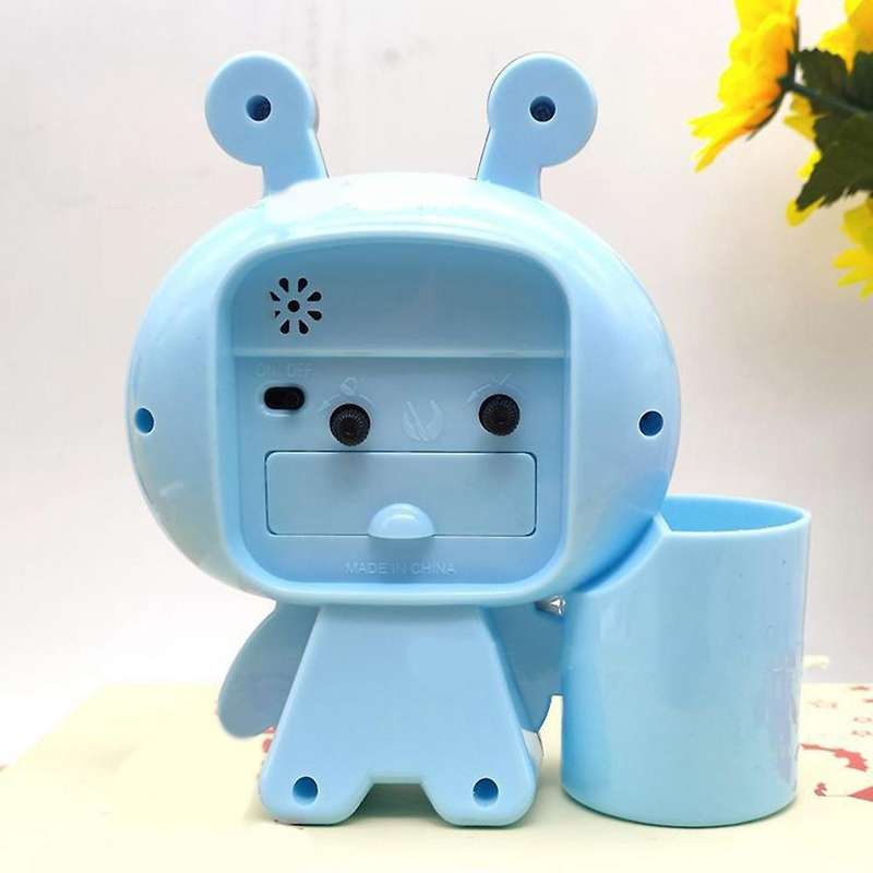 Pen Holder Alarm Clock Electronics Clock Children Gift Clock Yellow