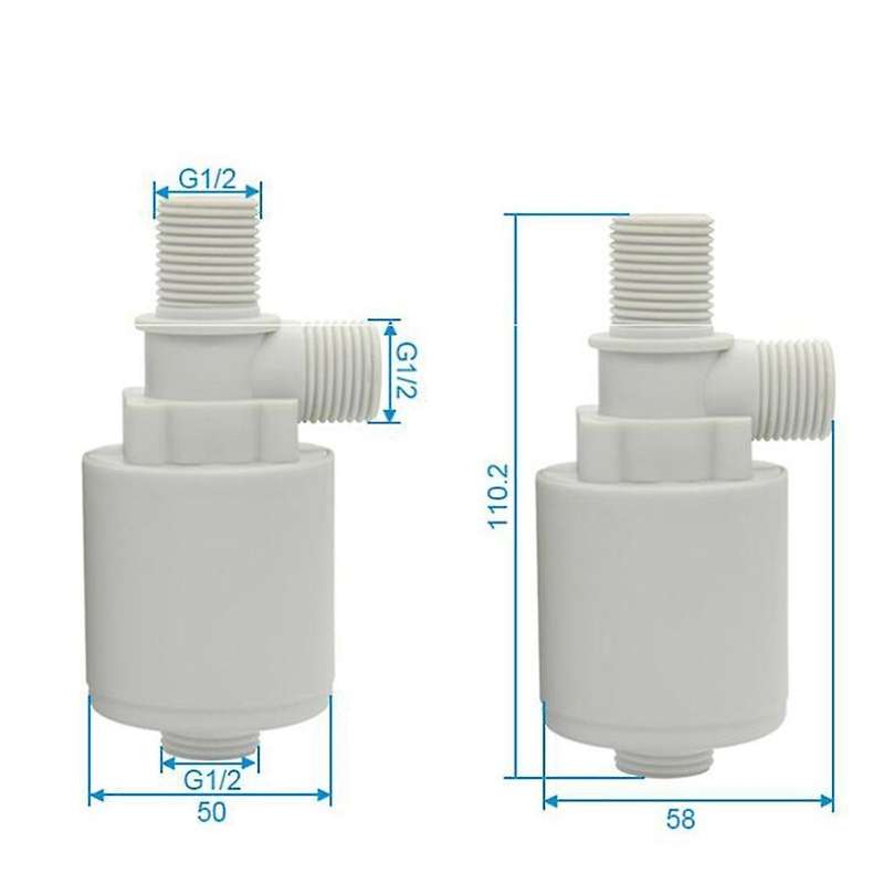 Water Level Control Valve 1/2 Inch Tower Tank Floating Ball Valve