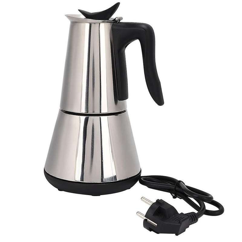 Electric Stove Espresso Maker Moka Pot 6 Cups Classic Maker Eu Plug