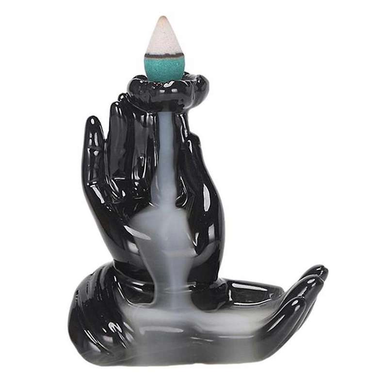 Waterfall Incense Burner Ceramic Incense Holder Handmade -bergamot