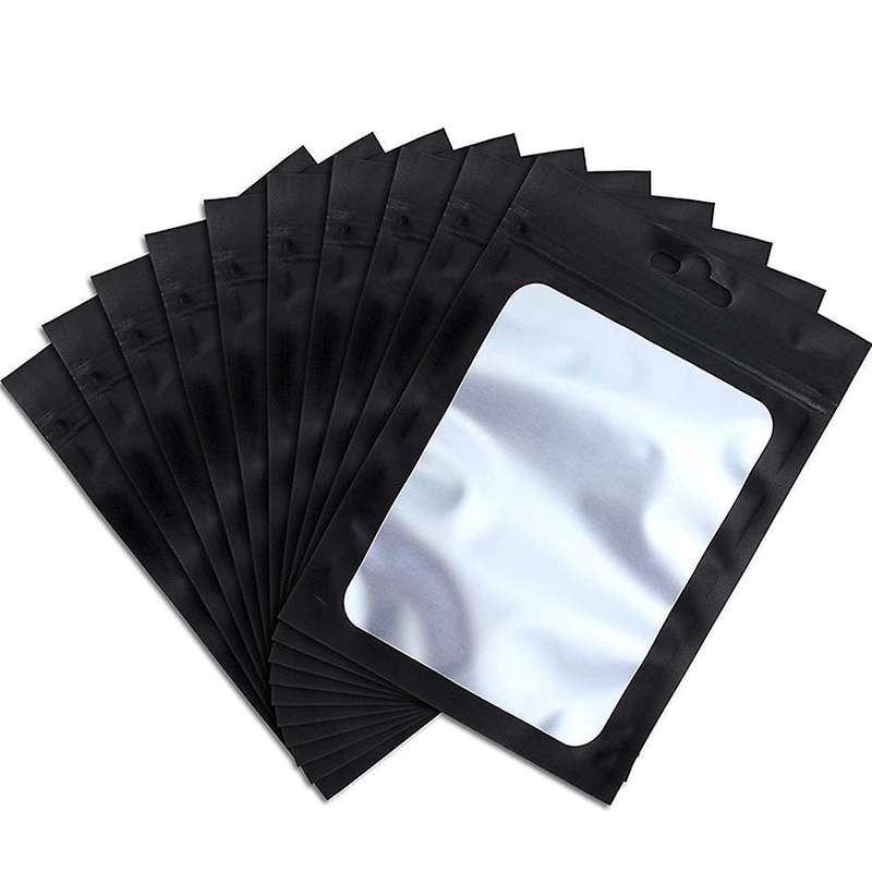 200 Pieces Resealable Food Storage Bags(black, 2.4 X 4 Inch)