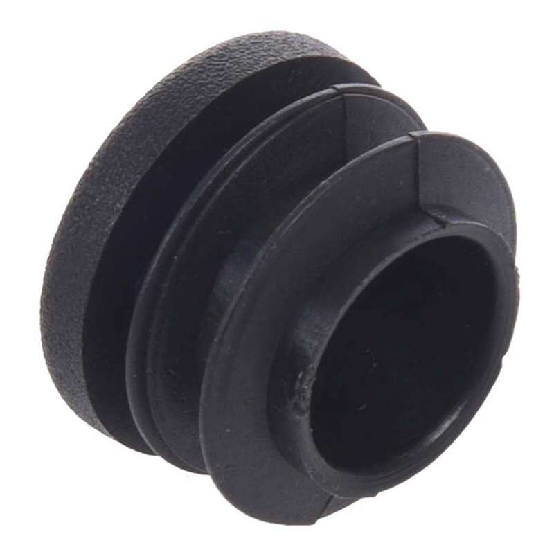 15pcs Black 19mm Dia Round Plastic Blanking End Cap Tubing Insert
