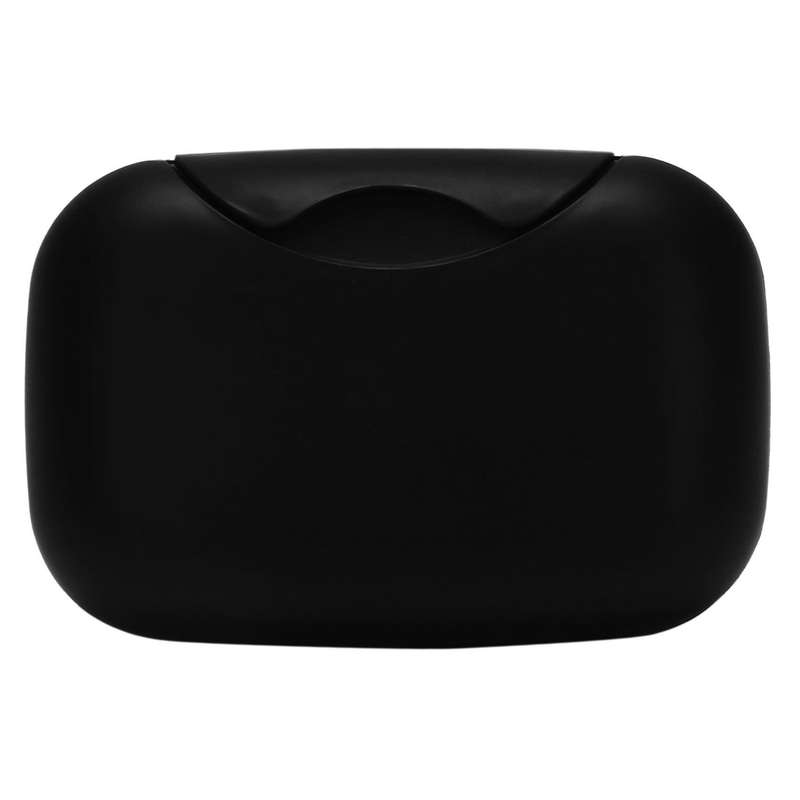 2x Soap Box In Abs Case Waterproof Portable Cases for Travel-black