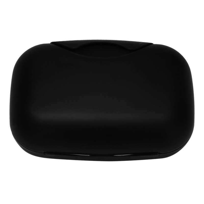 2x Soap Box In Abs Case Waterproof Portable Cases for Travel-black