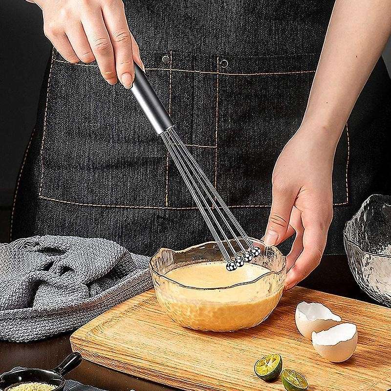2 Pcs Stainless Steel Ball Whisk Set for Kitchen Cooking, Stirring