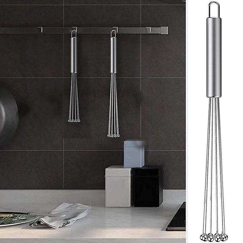 2 Pcs Stainless Steel Ball Whisk Set for Kitchen Cooking, Stirring