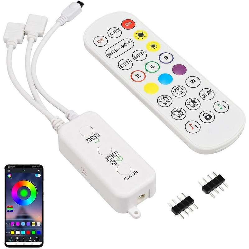 Led Strip Lights Controller, Bluetooth Led Strip Controller with App