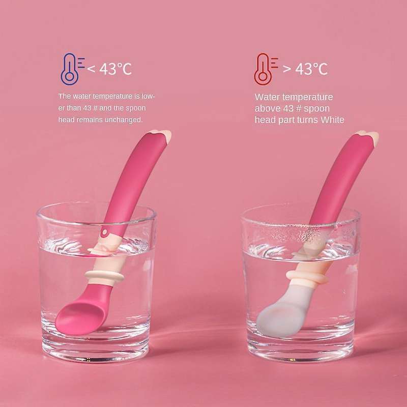 Temperature-sensitive Color-changing Spoon Children's Tableware B