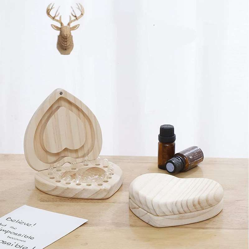 16 Holes Wooden Capsules Holder for Filling Essential Oil Tray Tool