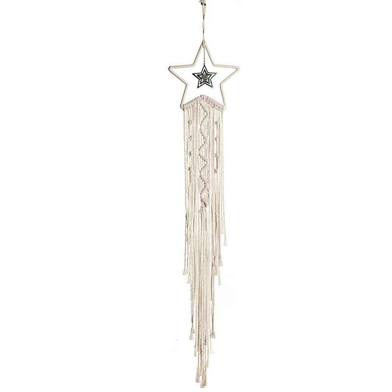 Star Macrame Tapestry Wall Hanging Boho Decoration Leaf Living