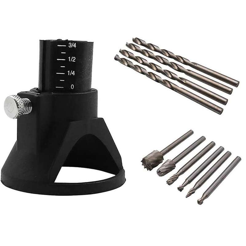 11 Pcs Multipurpose Cutting Guide Kit Shank Hss Routing Router Bits