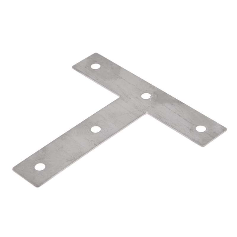 5pcs Angle Plate Corner Brace Flat T Shape Repair Bracket 80mm X 80mm