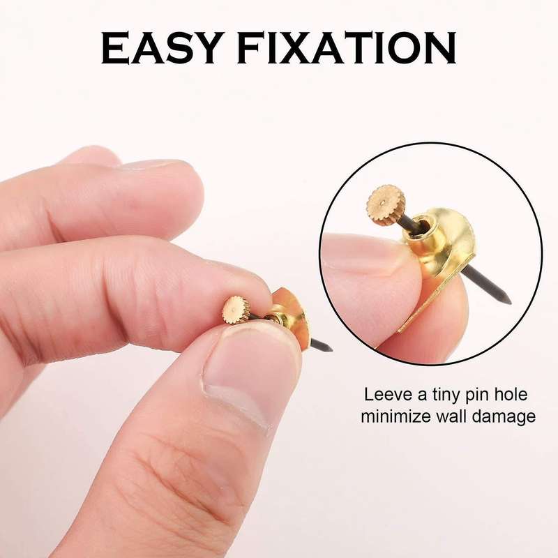 60 Pcs 30 Lb Photo Frame Hanger Hooks Picture Nails for Hanging Clock