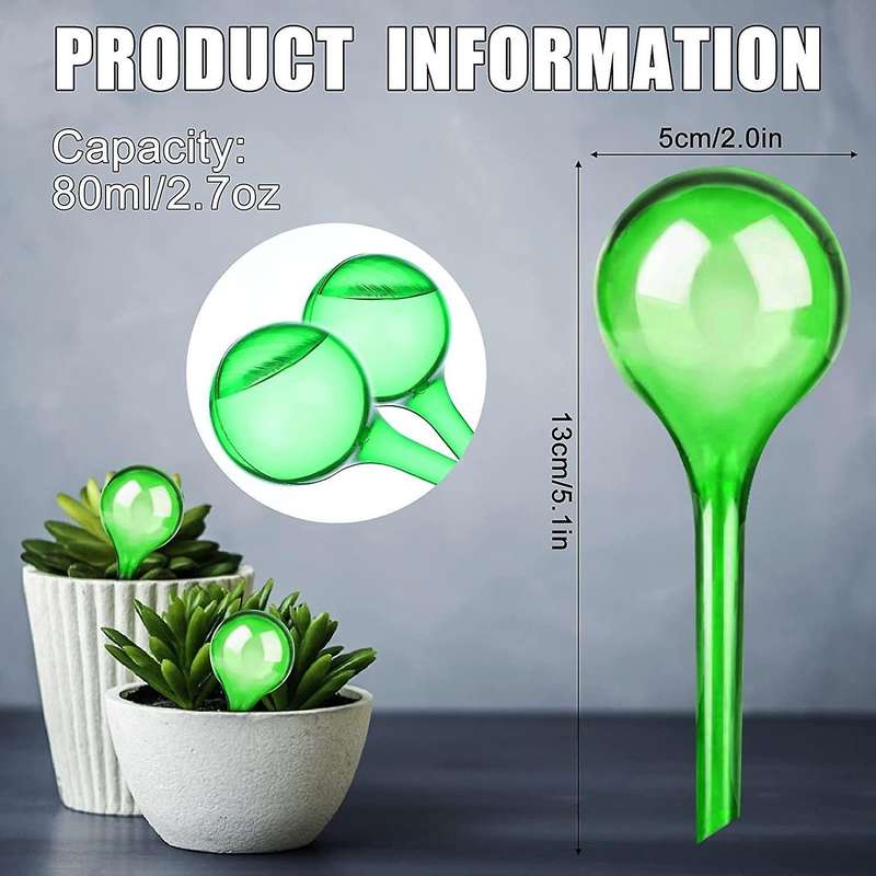 8-piece Plant Watering Bulbs, for Indoor Outdoor Plant Watering Bulbs