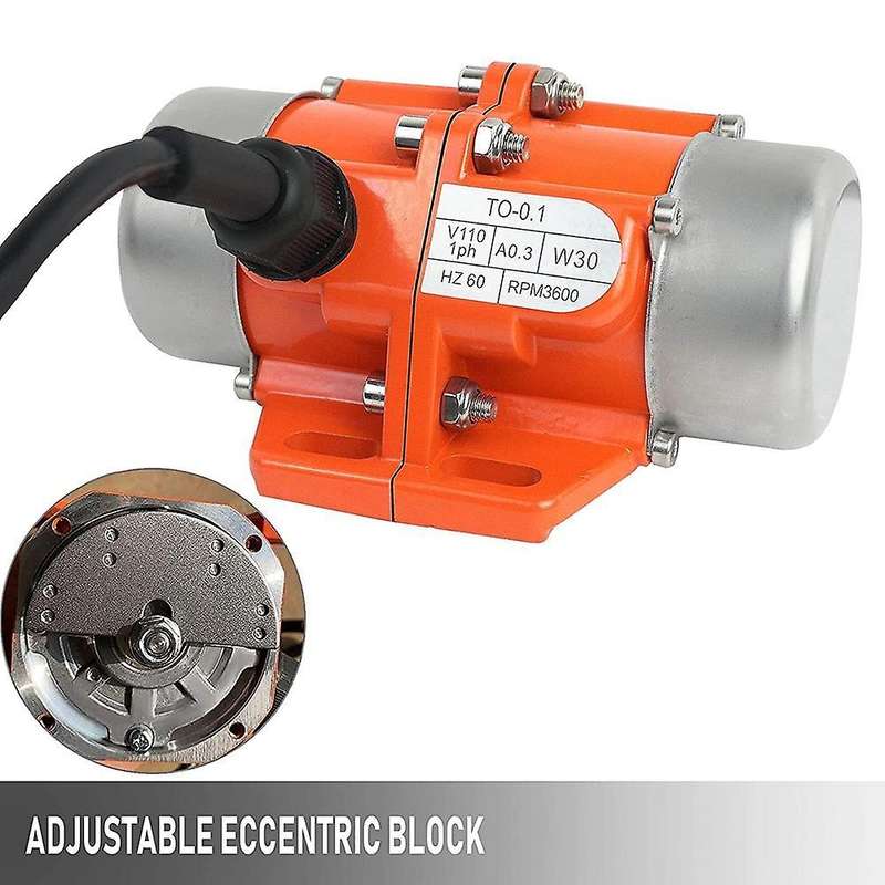 Concrete Vibrator Vibration Motor 30w Aluminum Alloy Ac 110v 3600rpm