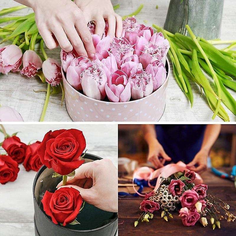 6pcs Flower Foam Blocks,6.5inch Round Dry for Artificial Flowers