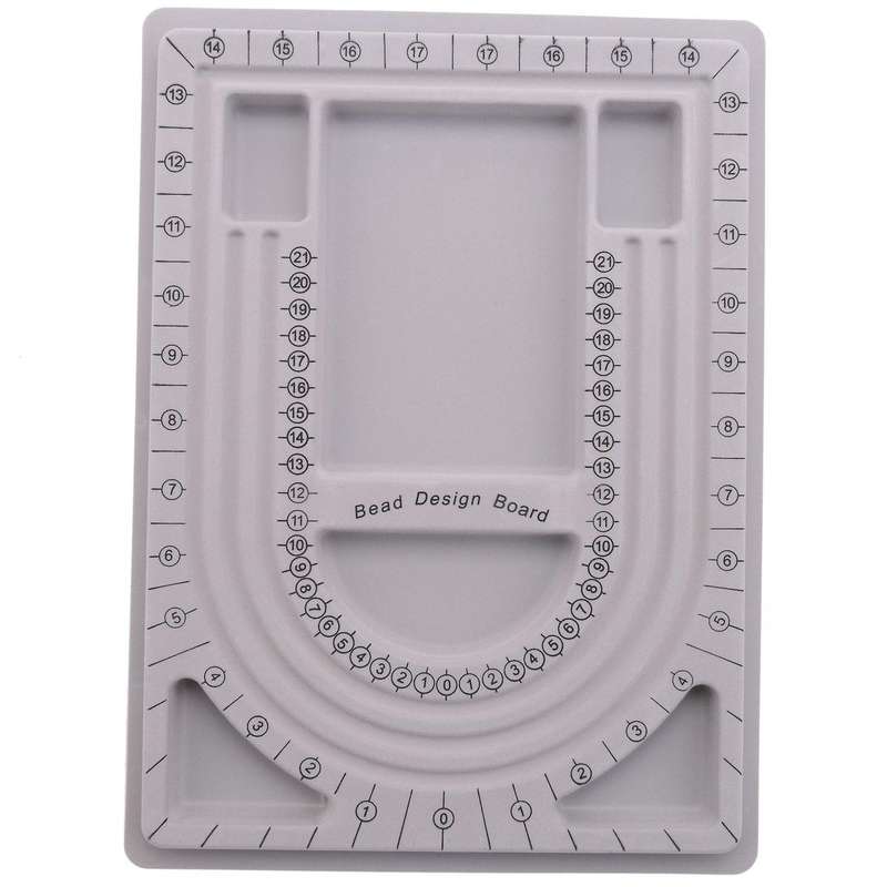 2pcs Bead Design Board Bracelet Design Board Flocked Bead Board Tray