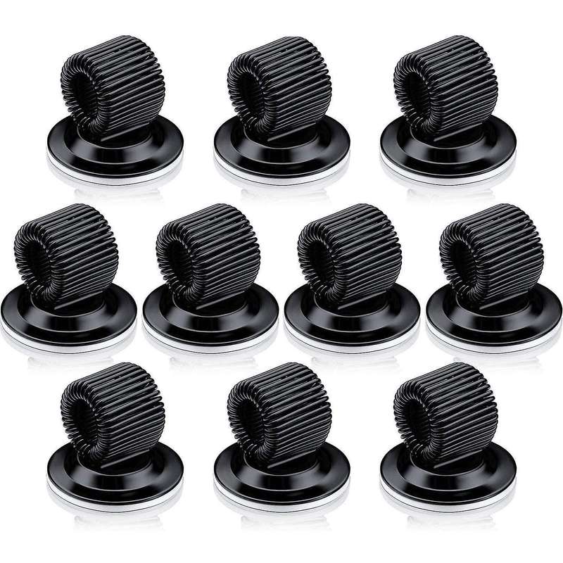 10 Pack Pen Holder Clips Steel with Spring Loop for Refrigerator