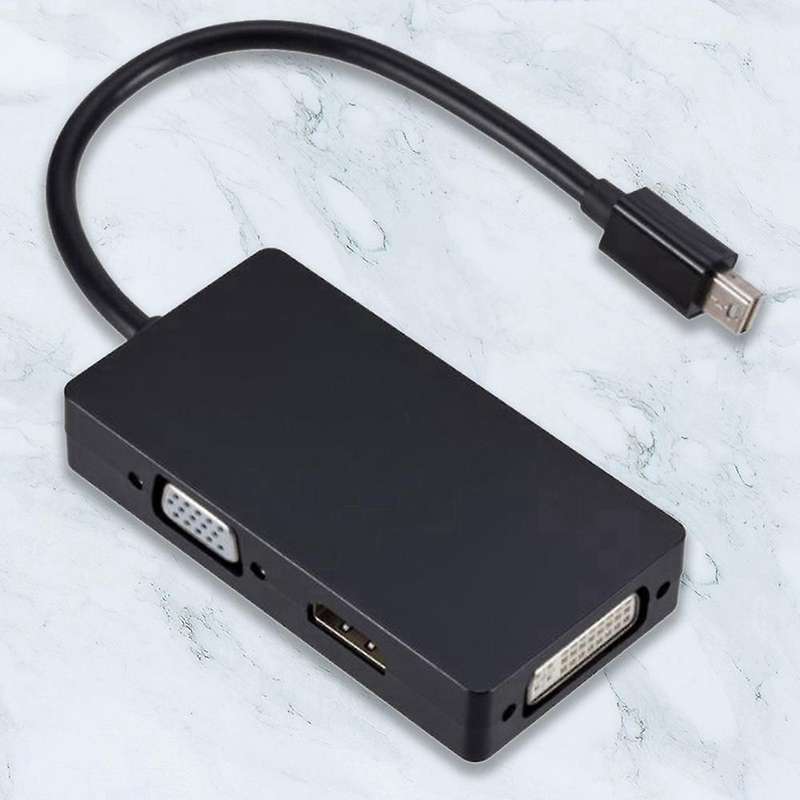 Mini Dp to Hdmi-compatible Vga Dvi Three-in-one Hd Converter Mini