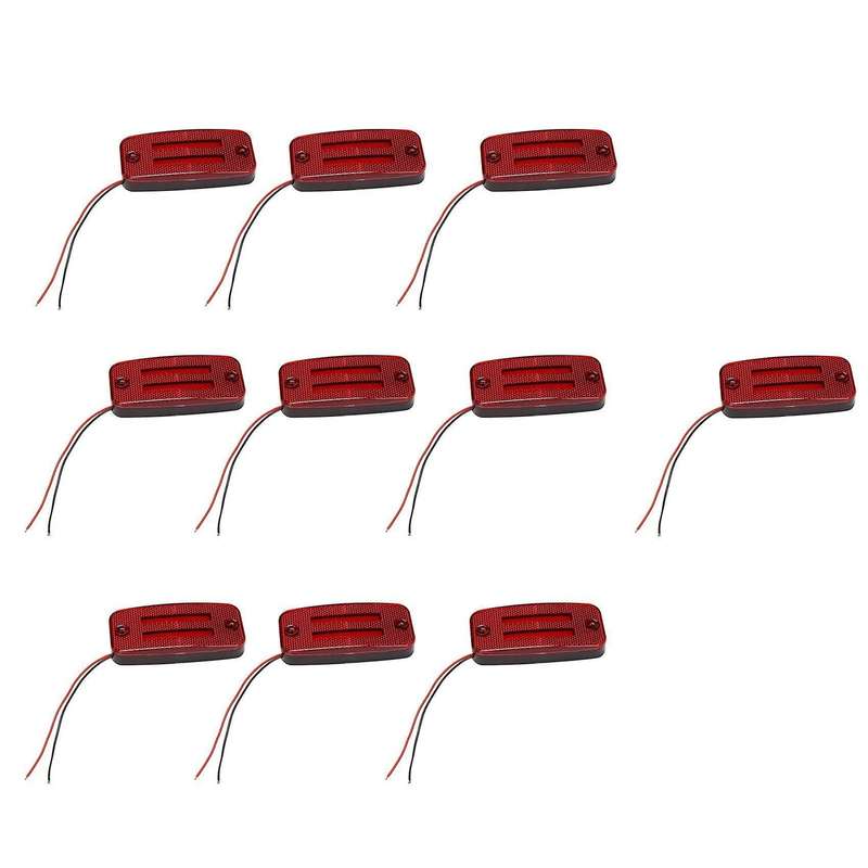 Truck Side Marker Light 12-24v Led Tail Light Led Turn Signal Red