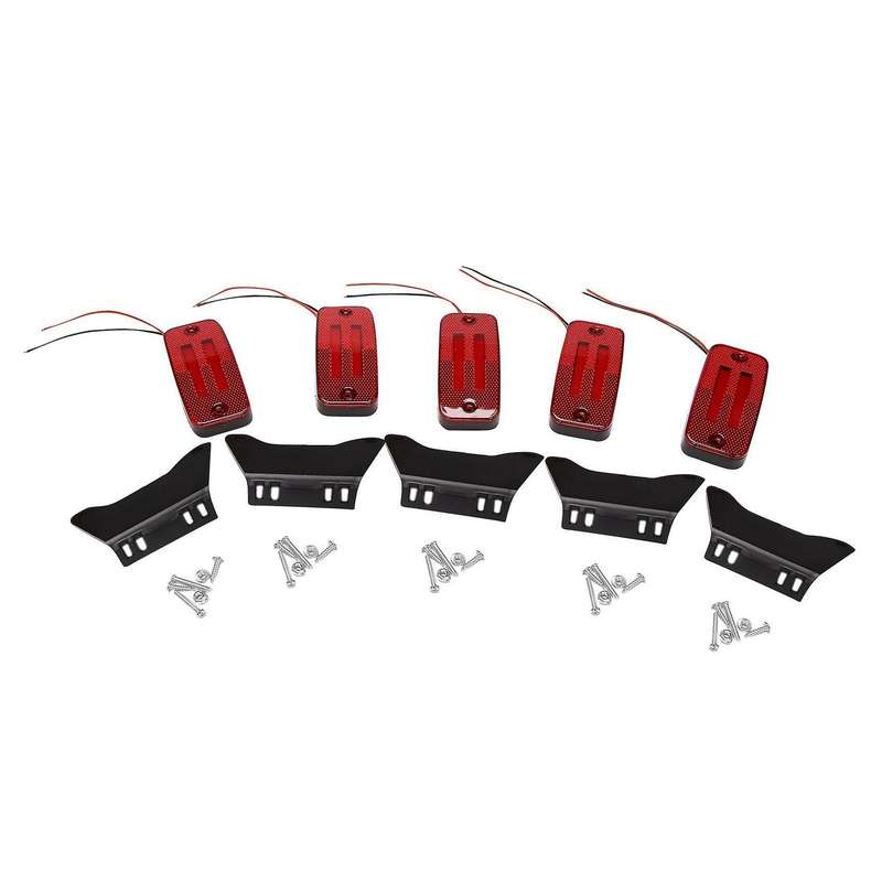 Truck Side Marker Light 12-24v Led Tail Light Led Turn Signal Red