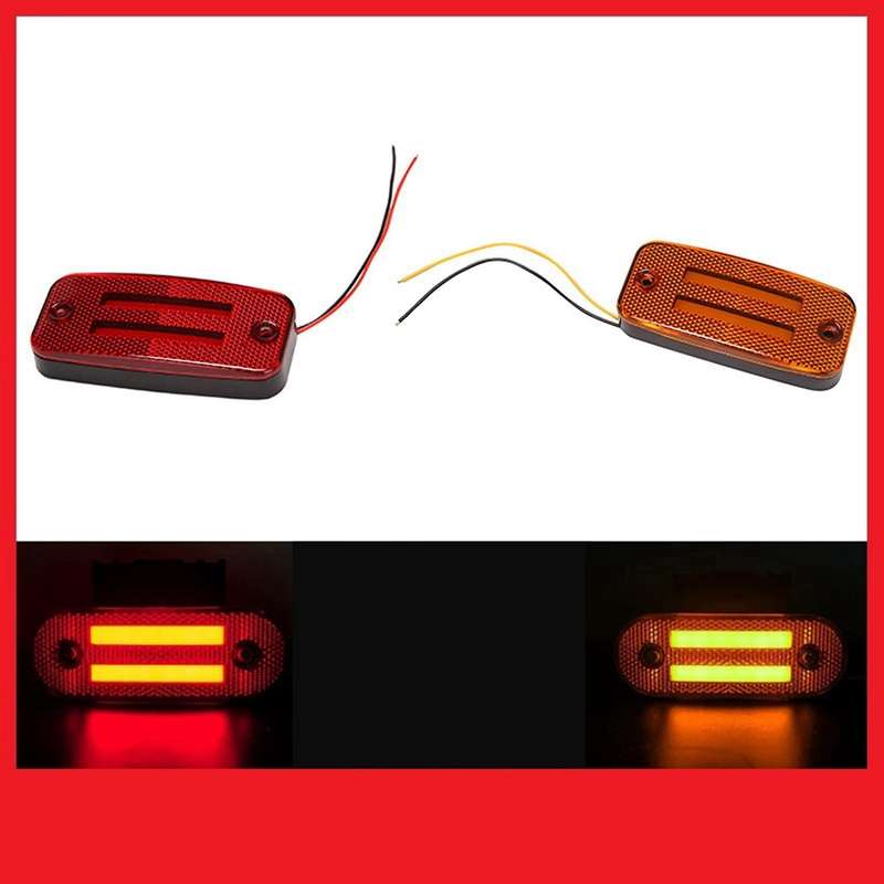 Truck Side Marker Light 12-24v Led Tail Light Led Turn Signal Red