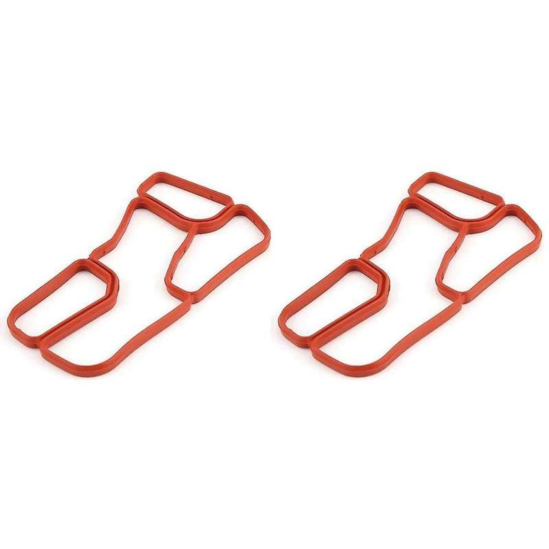 2x Engine Oil Cooler Gasket 2721840280 for Mercedes- W203 W204 Cl203
