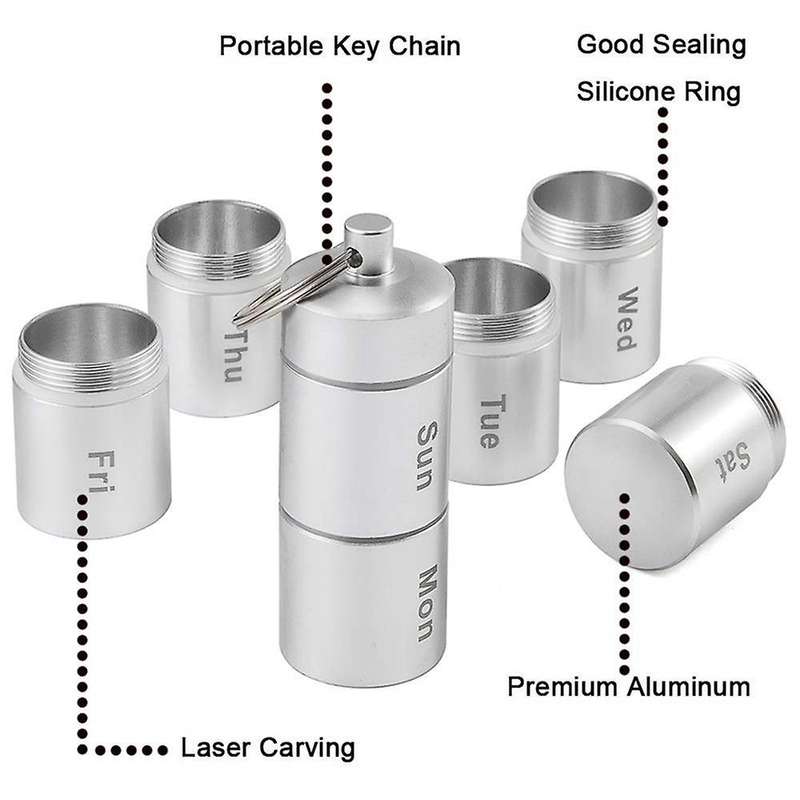 Pill Box Case Capsule Shape Delicate Medicine Organizer Box