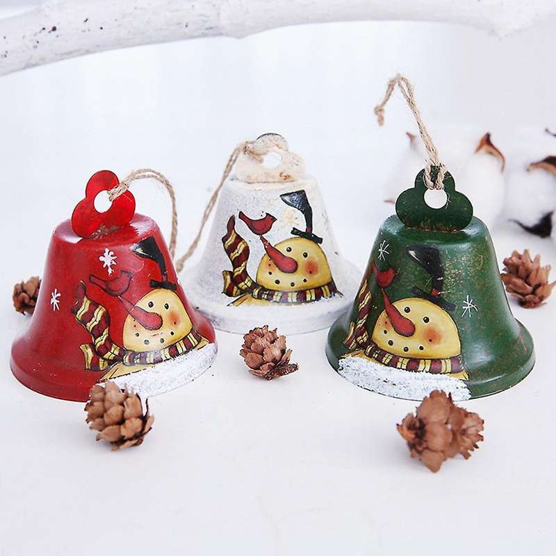 Retro Made Of Bells Pendant Iron Bell Doorknob Decor Christmas Tree B