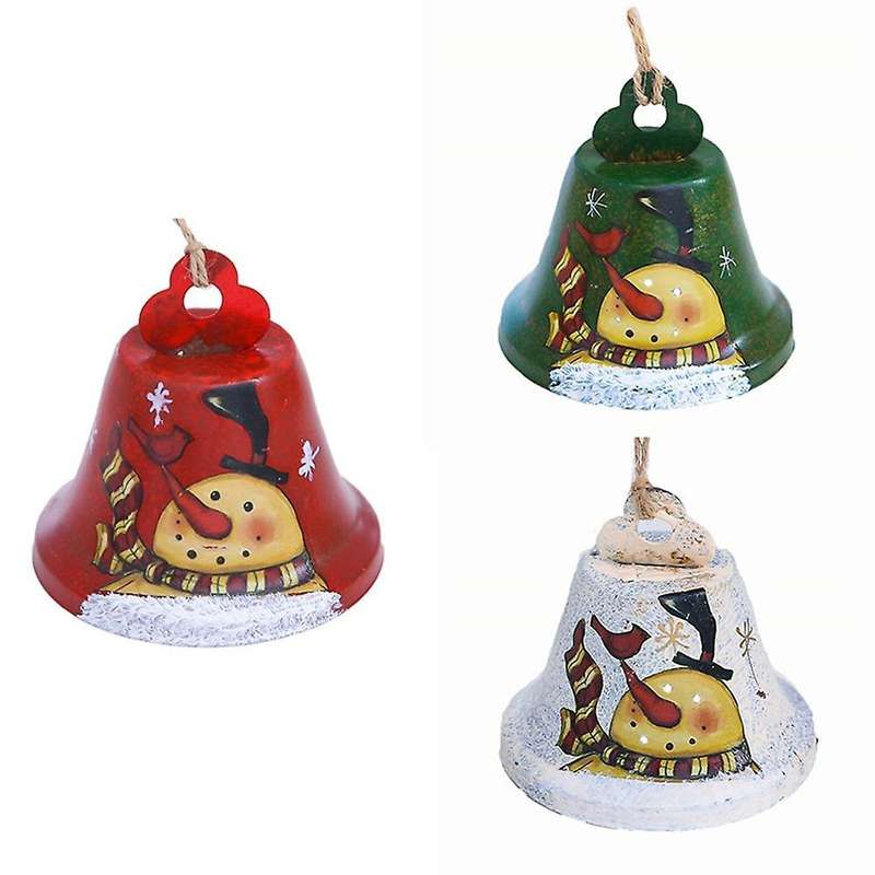 Retro Made Of Bells Pendant Iron Bell Doorknob Decor Christmas Tree B