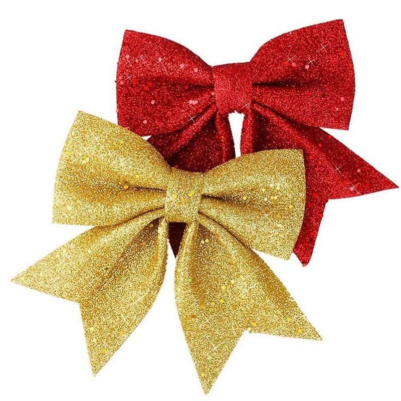 Red Christmas Bow Christmas Tree Decoration Christmas Ornament