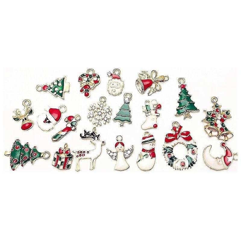 38pcs Christmas Pendant for Necklace Bracelet Earring Jewelry Making