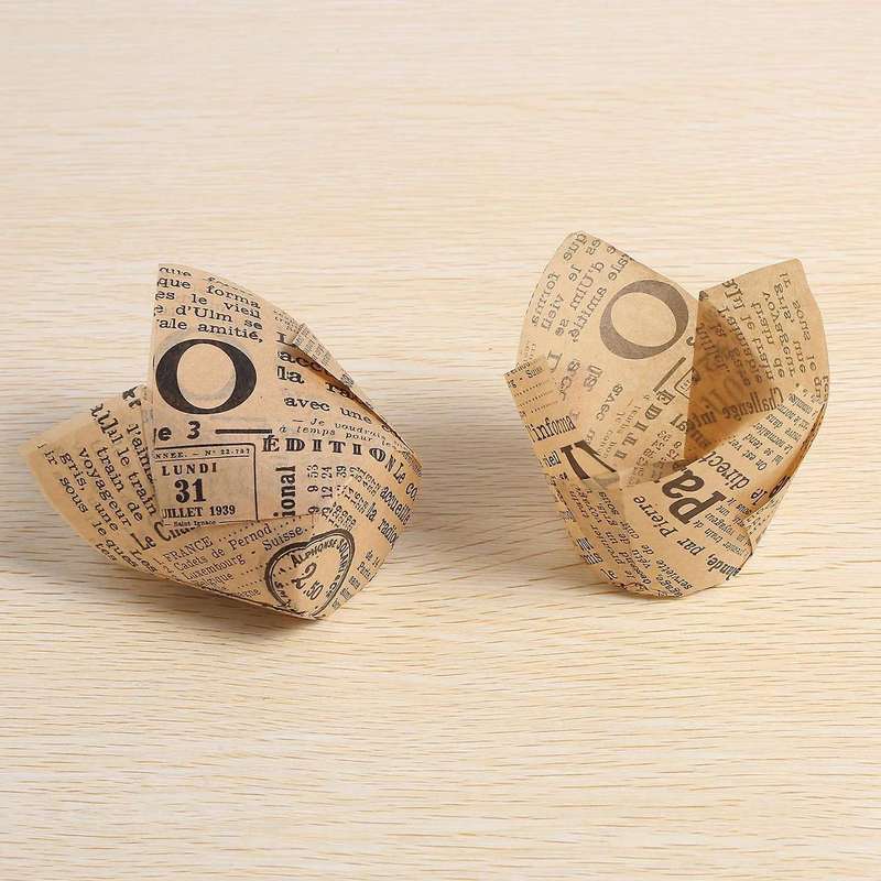 150 Pcs Tulip Cupcake Liners Baking Cups for Wedding, Birthday Party