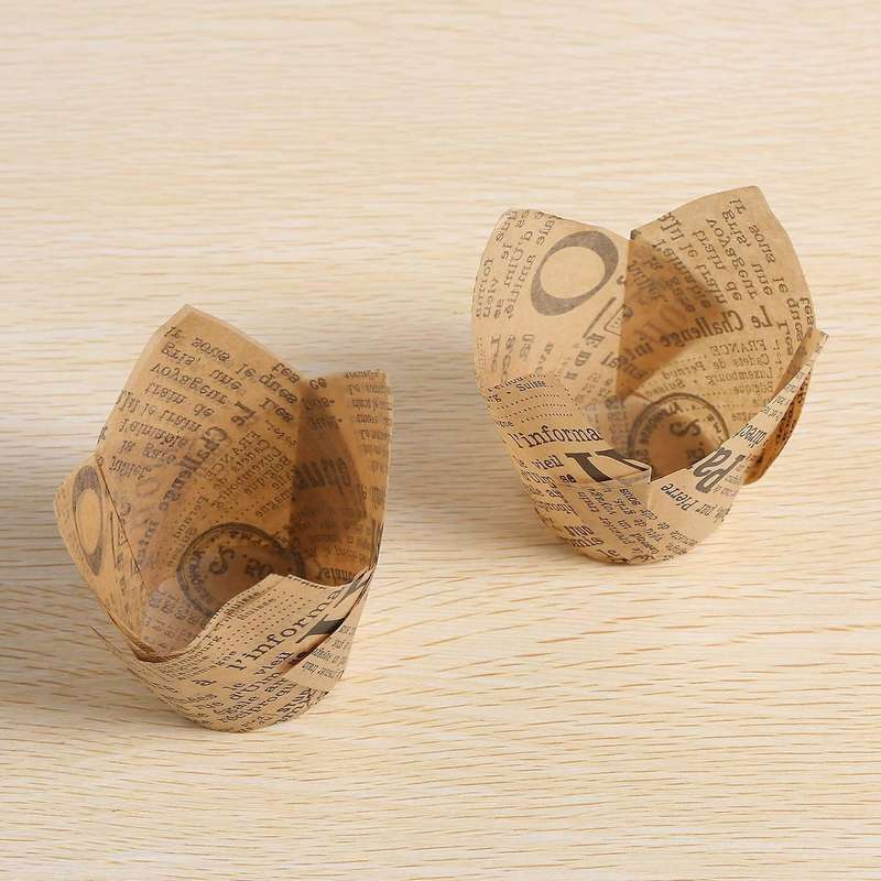 150 Pcs Tulip Cupcake Liners Baking Cups for Wedding, Birthday Party