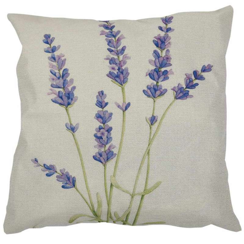 Lavender Flax Pillow Case Home-decor 18 Inch Six Lavender