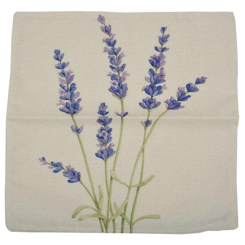 Lavender Flax Pillow Case Home-decor 18 Inch Six Lavender