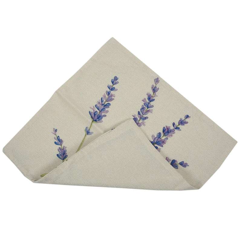 Lavender Flax Pillow Case Home-decor 18 Inch Six Lavender