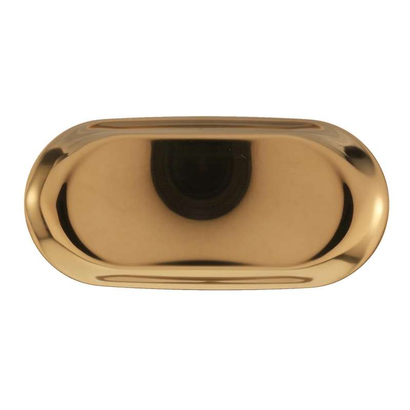 Storage Gold Oval Dotted Fruit Small Items Jewelry Display Tray