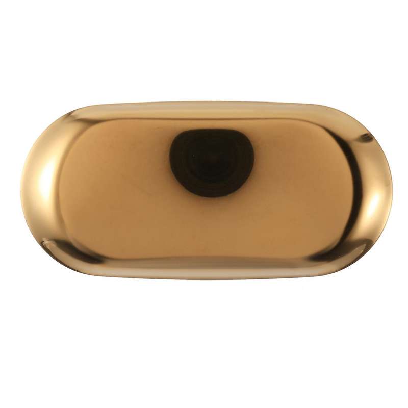 Storage Gold Oval Dotted Fruit Small Items Jewelry Display Tray