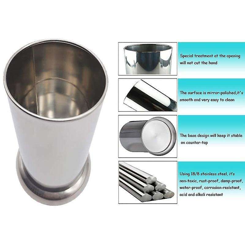 Stainless Steel Straw Holder, Spoons Forks Chopsticks Storage