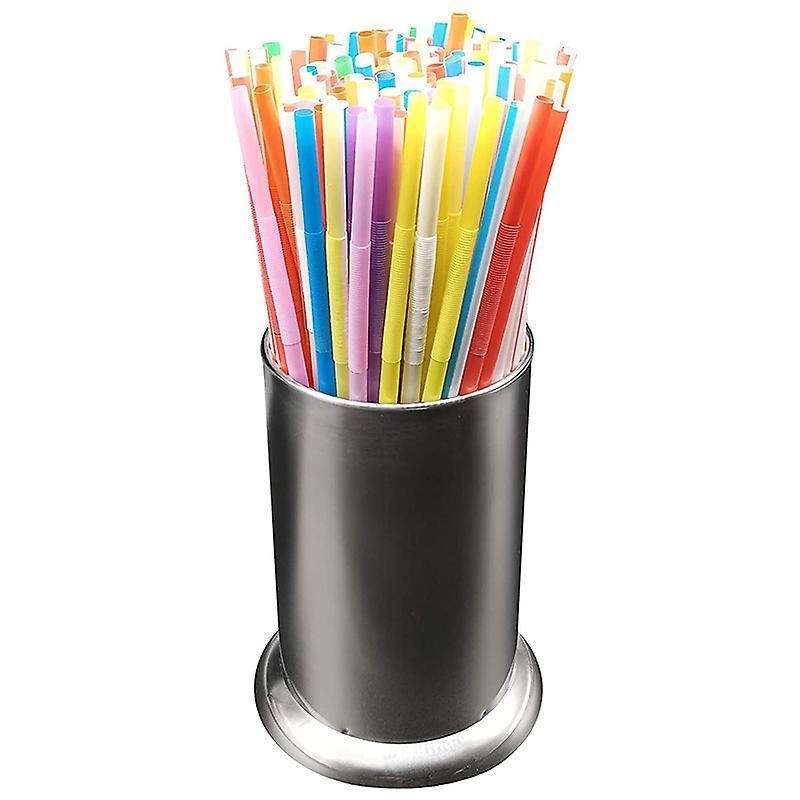 Stainless Steel Straw Holder, Spoons Forks Chopsticks Storage