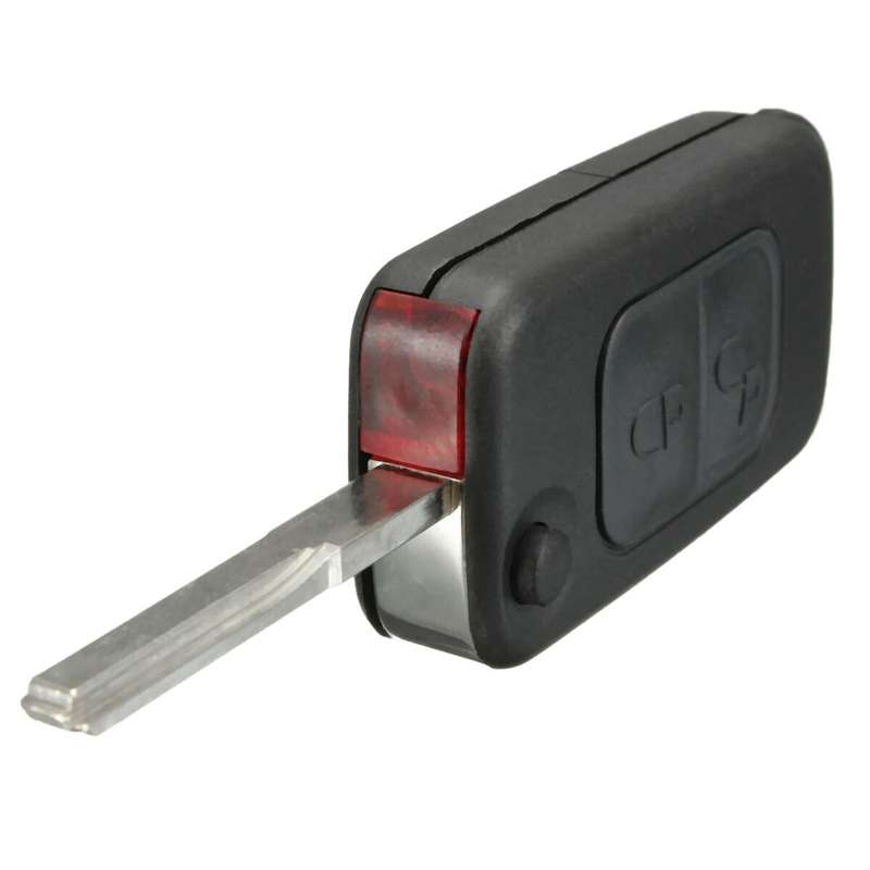 2x 2 Button Flip Remote Key Case Hu64 Blade for Mercedes Benz A C E S