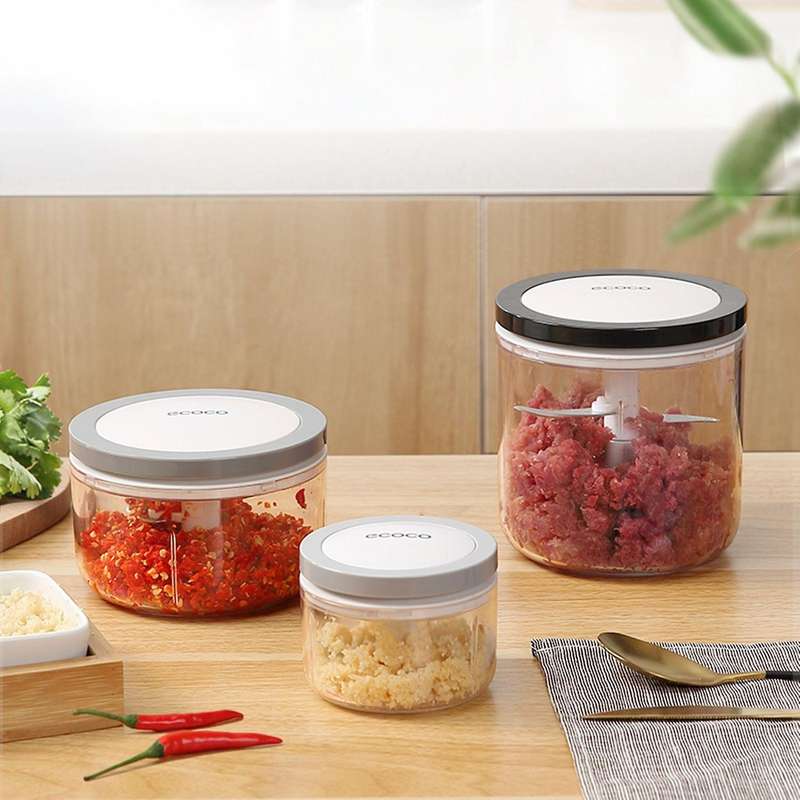 Ecoco Manual Garlic Chopper Kitchen for Garlic Vegetable Fruits A