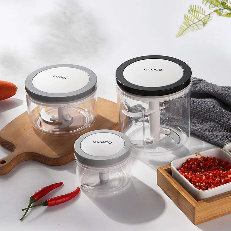 Ecoco Manual Garlic Chopper Kitchen for Garlic Vegetable Fruits A