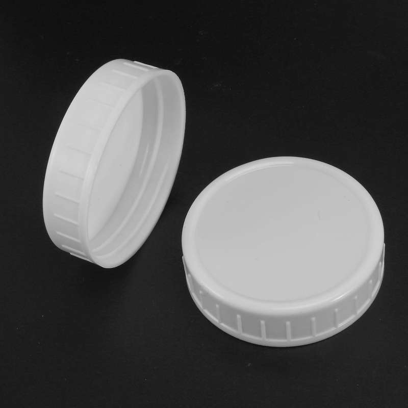 10pcs Plastic Lids for 70mm Standard Regular Mouth Mason Jar Bottle